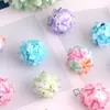 Laço Tridimensional Sonhador com Strass e Miçangas Soltas Iridescentes, Miçangas com Furo Reto para Acessórios de Correntes para Celular, Chaveiros e Bolsas DIY