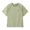 Camiseta de Verão de Manga Curta de Secagem Rápida para Jovens, Estudantes de Meia-Idade e Idosos, Roupa Esportiva de Badminton para Meninos, Camiseta Fresca de Verão para Meninas