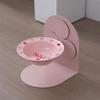 Tazón de cerámica de pie alto desmontable para mascotas, tazón para gatos y perros, protección de la columna cervical, tazón para comida para gatos anti-golpes, tazón para beber, tazón inclinado
