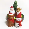 Papá Noel Tallado Puro Hecho a Mano en Madera Maciza Adornos para Sala de Estar Oficina Escritorio Accesorios Creativos para el Hogar Regalos Navideños