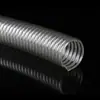 Tubo Corrugado de Poliuretano de Grado Alimenticio Forrado con Alambre de Acero 304 El Tubo Corrugado de TPU es Altamente Resistente al Desgaste y la Hidrólisis