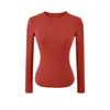 Blusas Femininas, Camisetas Básicas Elásticas de Corte Justo, Primavera e Outono, Multicor, Atacado Transfronteiriço, Corte Justo, Gola Redonda Pequena, Emagrecimento, Roupa de Baixo de Manga Longa