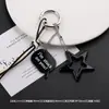 Cuerda Trenzada Creativa de Colores Colgante de Estrella Corazón de Acrílico Lanyard para Teléfono Llavero Cuentas Joyería DIY