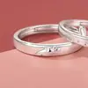 Novo Anel de Casal Coelho e Cenoura Fofo 2025 Design de Nicho Masculino e Feminino Modelo Avançado Criativo para Casal