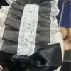 Faixa de Cabelo de Renda com Laço Estilo Soft Girl Japonês Retrô Francês Lolita Doce Versátil Acessório de Cabeça de Empregada Acessório de Cabelo Lolita