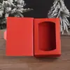 Caja de Embalaje para Juguete de Snack Navideño, Caja para Pasteles, Caja con Forma de Libro, Dulces con Apertura de Ventana, Postre de Chocolate, Caja para Tartaletas de Huevo, Lista para la Venta