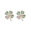 Brincos de Pérola Flor da Sorte Meninas Brincos Pequenos Exquisitos Nicho de Luxo Leve High-End Novos Brincos 2024