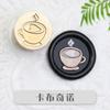 Nova pintura de vedação 15mm mini pequena cabeça de cobre bonito dos desenhos animados casamento mão conta envelope atacado cabeça de vedação