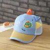 Gorra de Béisbol de Dibujos Animados de Dinosaurio para Bebé de Verano Malla Fina Transpirable Protección Solar Visera Sombrero Versátil de Moda para Bebés