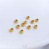 Cor Dourada Fosca 18K Preservação de Cor Fio de Cobre Toray Dupla Face Contas Trevo de Quatro Folhas Contas de Coroa de Telhado Espaçador Acessórios de Contas DIY
