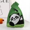 Venta Directa de Fábrica Panda Abuelo Mismo Estilo Panda Bolso de Punto Bolso de Mano Estilo Coreano Bolso Chaleco Almacenamiento Tote