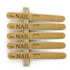 Lima de Uñas con Escala, Lavable, Lima de Madera Duradera para Dar Forma y Pulir Uñas, Tira de Lijado de Doble Cara, Herramienta para Uñas