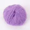 Suéter de mohair para bebé, bufanda colorida, chal, hilo de lana fina, bolsa de punto crochet hecha a mano kit de material DIY