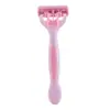 Comércio Exterior Transfronteiriço Lâmina de Barbear Manual Seis Camadas Rosa Lâmina de Barbear Feminina Afiada e Durável Lâmina de Barbear para Barbear Atacado