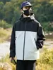 Chaqueta Ligera de Una Sola Capa para Primavera y Otoño con Logo Estampado, Ropa para Montañismo al Aire Libre, Ropa de Trabajo, Chaqueta Casual Ligera a Prueba de Viento e Impermeable para Senderismo
