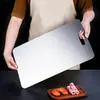 Tabla de Cortar de Acero Inoxidable 304 Transfronteriza, Tabla de Cortar de Doble Cara, Anticorrosión, Antimoho, Tabla Espesada para Amasar de Cocina Comercial