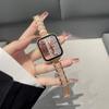 Adequado para Apple Watch S10 Novo Modelo S11 Pulseira de Relógio 9/8/7/6/5/4Se Pulseira de Metal Feminina Corrente de Pérola Verão