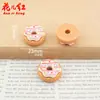 Case de Celular DIY Donut Doce de Resina Acessórios de Cola de Creme Joias de Resina Decorações de Gotejamento de Óleo Acessórios de Cabelo Chaveiro