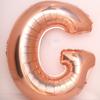 Globo de película de aluminio con letras de oro rosa de 40 pulgadas, globo de letras de oro rosa, decoración para fiestas, globo grande de papel de aluminio