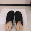 Os sapatos Birkenstock são essenciais para homens preguiçosos, chinelos externos de calçar fácil, antiderrapantes, resistentes a odores, com sola grossa, meio-chinelos, adequados para ir ao trabalho, sapatos fechados na frente, com sola grossa, para o verão