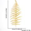 Decoración navideña transfronteriza de oro rosa de 14 cm, hojas de Navidad, adornos para árbol de Navidad, colgante de hoja grande