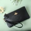 Billetera Larga para Mujer con Múltiples Ranuras para Tarjetas, Bolso para Teléfono de Cuero Genuino, Clutch de Cuero Suave, Monedero, Venta al por Mayor Transfronteriza, Bolso de Mano para Vendedor Ambulante