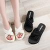Sandalias de Exterior para Mujer de Moda Verano 2026, Chanclas de Cuña con Tira Cruzada que Aumentan la Altura para Mujeres Bajitas