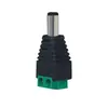 DC macho 5.5x 2.1mm tornillo de bloqueo sin soldadura fuente de alimentación para cámara de vigilancia terminal verde enchufe DC