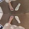 Sandalias de Tanga Estilo Francés para Mujer, Nuevo Modelo Verano 2026, Cómodas y Versátiles, Sandalias de Dedo Romanas de Playa con Pedrería