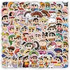 60 hojas/100 Zhang Riman crayón Xiaoxin favorito de los niños colección de pegatinas pequeñas DIY creativo vaso de agua escritorio de computadora