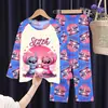 Pijama para Niñas, Manga Larga, Estilo Delgado de Primavera y Otoño, Nuevo Estilo de Verano 2026, Ropa de Casa Elegante para Niñas Mayores, Adecuado para Usar Afuera
