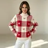 Comercio Electrónico Transfronterizo Europa y América Otoño/Invierno 2026 Nuevo Suéter de Cuello Alto para Mujer Tejido Holgado Suéter de Punto para Mujer
