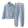 Conjunto de Pijama de Franela para Niños, Estilo Padre-Hijo Pijama de Felpa, Ropa para el Hogar de Otoño e Invierno, Nuevo Vellón Coral Espesado