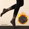 Calcetines de Yoga con Punta Redonda de Media Pantorrilla para Mujer Degradado Versátil Cálidos Antideslizantes Absorbentes de Sudor para Deportes Fitness Pilates Dropshipping