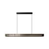 Lustre Italiano de Luxo Leve para Restaurante Moderno Minimalista High-End Ilha Bar Longo Vidro Designer Lâmpada Reta para Restaurante