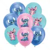 Balão de Látex Stitch 12 Polegadas 2.8g Desenho Animado Animação Filme e Televisão Jogo Festa Decoração Conjunto