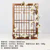 Estilo Japonés y Coreano Retro Rejillas de Madera Ventana de Flores Guardería Rincón de Plantas Decoración de Pared Valla de Madera Patio Jardín Valla de Madera