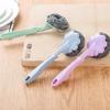 Escova de Panela Longa para Cozinha, Escova de Limpeza Pendurável, Bola de Lã de Aço Substituível Escova para Lavar Louça e Panelas