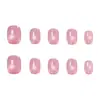 Gato Olho Rosa e Roxo Brilhante Delicado Alta Qualidade Elegante Estilo Girly Estilo Irmã Real Manicure Estilo Curto 30-t Manicure Usável