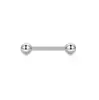 Estilo Punk Europeu e Americano Anel de Mamilo Atacado Piercing Transfronteiriço de Aço Inoxidável 14g Corrente de Aço Preto Barra Haltere Joia Pingente de Unha de Mamilo