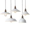 Loft nórdico Tampa de pote industrial Lustre de cabeça única Restaurante Bar Chá de leite Loja Bar Loja de roupas Abajur branco