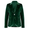 Chaqueta de Traje Elegante de Color Puro, Nueva Moda Otoño e Invierno para Mujer, Transfronteriza Europea y Americana de Amazon 2025
