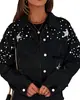 Fábrica de Origem ODM de Lote Pequeno Jaqueta Jeans Feminina Jaqueta Jeans Feminina Fábrica Personalizada Personalização
