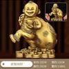 Latão Golden Monkey Treasure Ornaments Fengshui Macaco Zodíaco Macaco Sala de Estar Decoração Home Decoração Artesanato
