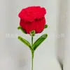 Ventas Directas de Fábrica Mayorista Palo Retorcido Rosa Terminada Flor Inmortal Creativa DIY Flor Artificial Individual Rosa Roja