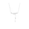 Collar de Flor de Camelia Amor de Camelia en Plata de Ley S925 para Mujer, Nicho de Lujo Ligero con un Toque de Alta Gama, Cadena de Clavícula de Mariposa, Regalo de Cumpleaños