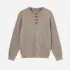 Roupas Masculinas APO Transfronteiriças 633g suéter de malha masculino pesado com textura, estilo old money, suéter solto de manga comprida, top de camada interna