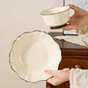 Esmalte Bajo 2026 Nuevos Tazones y Platos de Cerámica de Alto Valor Hermosos Tazones para Arroz Juego de Vajilla Combinación de Juego de Tazones y Platos