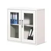 Armário de Arquivo para Escritório com Porta de Vidro, Armário Baixo, Armário de Armazenamento com Fechadura, Armário de Arquivo, Armário de Armazenamento de Dados
