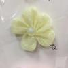DIY Flor de Tela Hecha a Mano Malla con Lentejuelas Gasa Flor Accesorios para Ropa Infantil Accesorios para el Cabello Cristal Cinco Pétalos